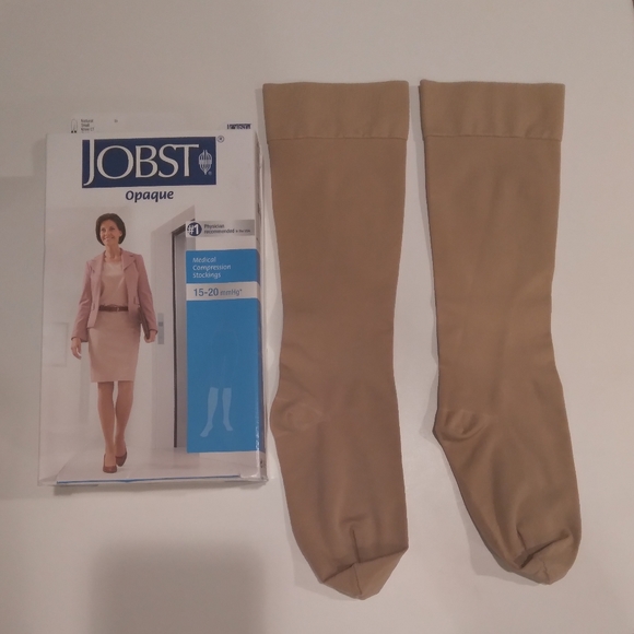 Jobst Opaque Medical Compression Stockings 15-20 mmHg Small Knee High - Picture 1 of 9
